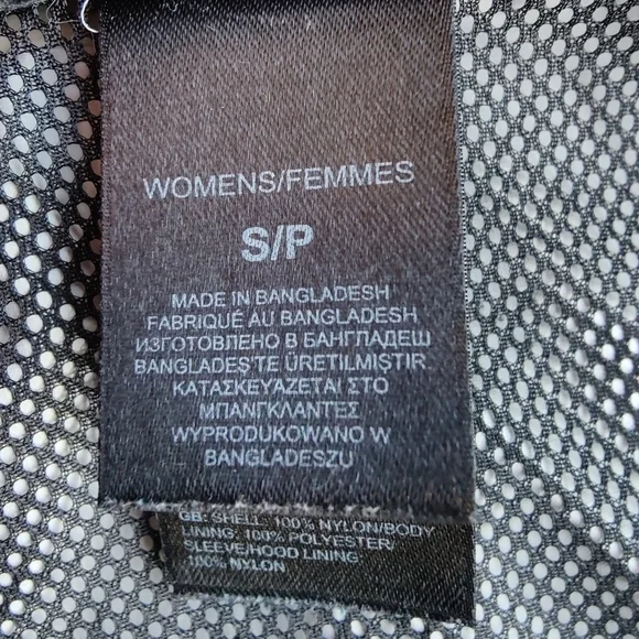 The North Face Hyvent Lightweight Jacket Black Zip Up Windbreaker Women's Small - Picture 12 of 13